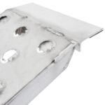 6' L X 12" W EZ Traction Aluminum Car Trailer Ramp, Hook & Plate Hybrid End, Stub Foot - 2,500 lb. Per Axle - Image 4