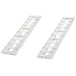 5' L X 12" W Aluminum Car Trailer Ramps, Hook End, Stub Foot - 3,000 lb. Per Axle