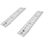6' L X 15" W Aluminum Car Trailer Ramps, Hook End, Knife Foot - 4,000 lb. Per Axle