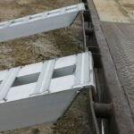 15" W Aluminum Car Trailer Ramps Hook End, Knife Foot- 5,000 lb. Per Axle - Image 2