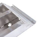 5' L X 15" W EZ Traction Aluminum Car Trailer Ramps, Hook End, Stub Foot - 5,000 lb. Per Axle - Image 4