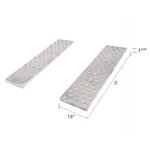 5' L X 15" W EZ Traction Aluminum Car Trailer Ramps, Hook End, Stub Foot - 5,000 lb. Per Axle - Image 7