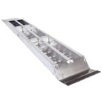 7' 10" L X 15" W EZ Traction Aluminum Car Trailer Ramps, Plate End, Knife Foot - 5,000 lb. Per Axle - Image 6