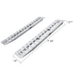 7' 10" L X 15" W Aluminum Car Trailer Ramps, Plate End, Knife Foot - 5,000 lb. Per Axle - Image 5