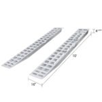 16" W Aluminum Car Trailer Ramps, Plate End, Knife Foot - 5,000 lb. Per Axle - Image 6