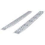 16" W Aluminum Car Trailer Ramps, Plate End, Knife Foot - 5,000 lb. Per Axle - Image 2