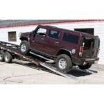 10' L x 20" W Aluminum Car Trailer Ramps, Pin-On End, Knife Foot - 5,000 lb. Per Axle - Image 4