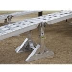 Aluminum Modular Dry Van Truck Trailer Ramp System w/2-Piece Support Stands - 5,000 lb. per Axle - Image 5
