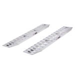 7' 6" L X 15' W Aluminum Car Trailer Ramps, Hook End, Knife Foot - 7,000 lb. Per Axle