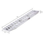 7' 6" L X 15' W Aluminum Car Trailer Ramps, Hook End, Knife Foot - 7,000 lb. Per Axle - Image 2