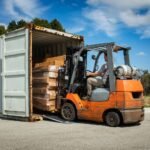 48" x 45" Grit-Coat Aluminum Shipping Container Ramps - 8,000 lb. Cap - Image 4