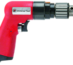 #UT8895 - 3/8" Non-Reversing - Air Powered Drill - Handle Exhaust