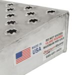 16" W Aluminum Shipping Container Wedge Ramps - 10,000 lb. Cap - Image 7