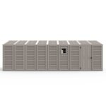 10.5×23 ft Vinyl Garage, Vinyl Storage Shed with Foundation, 2 Windows & Side Doors - Image 4
