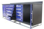 10ft Workbench Storage Cabinet with 15 Drawers & 2 Cabinets - Image 4