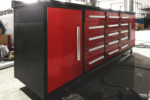 10ft Workbench Storage Cabinet with 15 Drawers & 2 Cabinets - Image 10