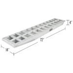 6' L x 14" W Heavy Equipment Ramps, Hook End, Stub Foot - 12,000 lb. per Axle - Image 2