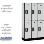 12" Wide Double Tier Designer Wood Locker - 3 Wide - 5 Feet High - 15" Deep by Salsbury - Image 19