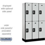 12" Wide Double Tier Designer Wood Locker - 3 Wide - 5 Feet High - 15" Deep by Salsbury - Image 20