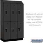 12" Wide Double Tier Designer Wood Locker - 3 Wide - 5 Feet High - 15" Deep by Salsbury - Image 36