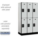 12" Wide Double Tier Designer Wood Locker - 3 Wide - 5 Feet High - 18" Deep by Salsbury - Image 18