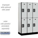 12" Wide Double Tier Designer Wood Locker - 3 Wide - 5 Feet High - 18" Deep by Salsbury - Image 19