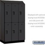 12" Wide Double Tier Designer Wood Locker - 3 Wide - 5 Feet High - 18" Deep by Salsbury - Image 36