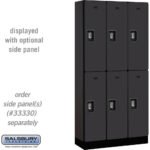 12" Wide Double Tier Designer Wood Locker - 3 Wide - 6 Feet High - 15" Deep by Salsbury - Image 5