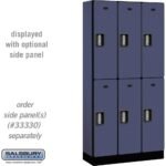 12" Wide Double Tier Designer Wood Locker - 3 Wide - 6 Feet High - 15" Deep by Salsbury - Image 9