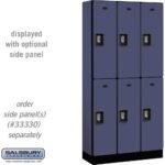 12" Wide Double Tier Designer Wood Locker - 3 Wide - 6 Feet High - 15" Deep by Salsbury - Image 10