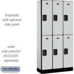 12" Wide Double Tier Designer Wood Locker - 3 Wide - 6 Feet High - 15" Deep by Salsbury - Image 16