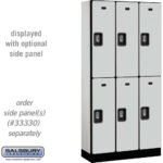 12" Wide Double Tier Designer Wood Locker - 3 Wide - 6 Feet High - 15" Deep by Salsbury - Image 20