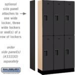12" Wide Double Tier Designer Wood Locker - 3 Wide - 6 Feet High - 15" Deep by Salsbury - Image 31