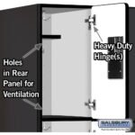 12" Wide Double Tier Designer Wood Locker - 3 Wide - 6 Feet High - 15" Deep by Salsbury - Image 33
