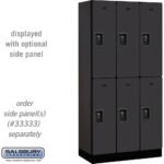 12" Wide Double Tier Designer Wood Locker - 3 Wide - 6 Feet High - 18" Deep by Salsbury - Image 3