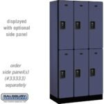 12" Wide Double Tier Designer Wood Locker - 3 Wide - 6 Feet High - 18" Deep by Salsbury - Image 8
