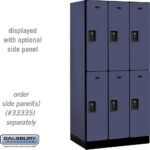 12" Wide Double Tier Designer Wood Locker - 3 Wide - 6 Feet High - 21" Deep by Salsbury - Image 8