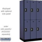 12" Wide Double Tier Designer Wood Locker - 3 Wide - 6 Feet High - 21" Deep by Salsbury - Image 10