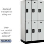 12" Wide Double Tier Designer Wood Locker - 3 Wide - 6 Feet High - 21" Deep by Salsbury - Image 17