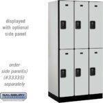 12" Wide Double Tier Designer Wood Locker - 3 Wide - 6 Feet High - 21" Deep by Salsbury - Image 18