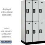 12" Wide Double Tier Designer Wood Locker - 3 Wide - 6 Feet High - 21" Deep by Salsbury - Image 19