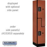 12" Wide Double Tier 'S' Style Designer Wood Locker - 1 Wide - 5 Feet High - 18" Deep by Salsbury - Image 12
