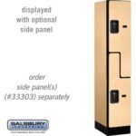 12" Wide Double Tier 'S' Style Designer Wood Locker - 1 Wide - 5 Feet High - 18" Deep by Salsbury - Image 28