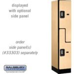 12" Wide Double Tier 'S' Style Designer Wood Locker - 1 Wide - 5 Feet High - 18" Deep by Salsbury - Image 30