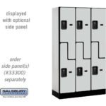 12" Wide Double Tier 'S' Style Designer Wood Locker - 3 Wide - 5 Feet High - 15" Deep by Salsbury - Image 18