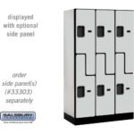 12" Wide Double Tier 'S' Style Designer Wood Locker - 3 Wide - 5 Feet High - 18" Deep by Salsbury - Image 16