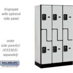 12" Wide Double Tier 'S' Style Designer Wood Locker - 3 Wide - 5 Feet High - 18" Deep by Salsbury - Image 18
