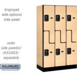 12" Wide Double Tier 'S' Style Designer Wood Locker - 3 Wide - 5 Feet High - 18" Deep by Salsbury - Image 28
