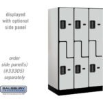 12" Wide Double Tier 'S' Style Designer Wood Locker - 3 Wide - 5 Feet High - 21" Deep by Salsbury - Image 17