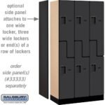 12" Wide Double Tier 'S' Style Designer Wood Locker - 3 Wide - 6 Feet High - 18" Deep by Salsbury - Image 31
